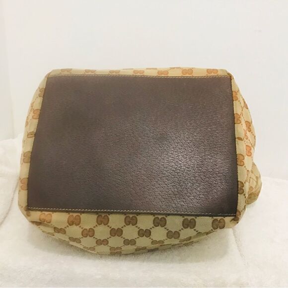Gucci canvas tote web handle - Picture 9 of 12
